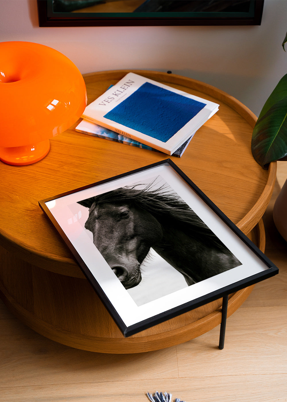 Cuadro caballo negro en primer plano – Product2