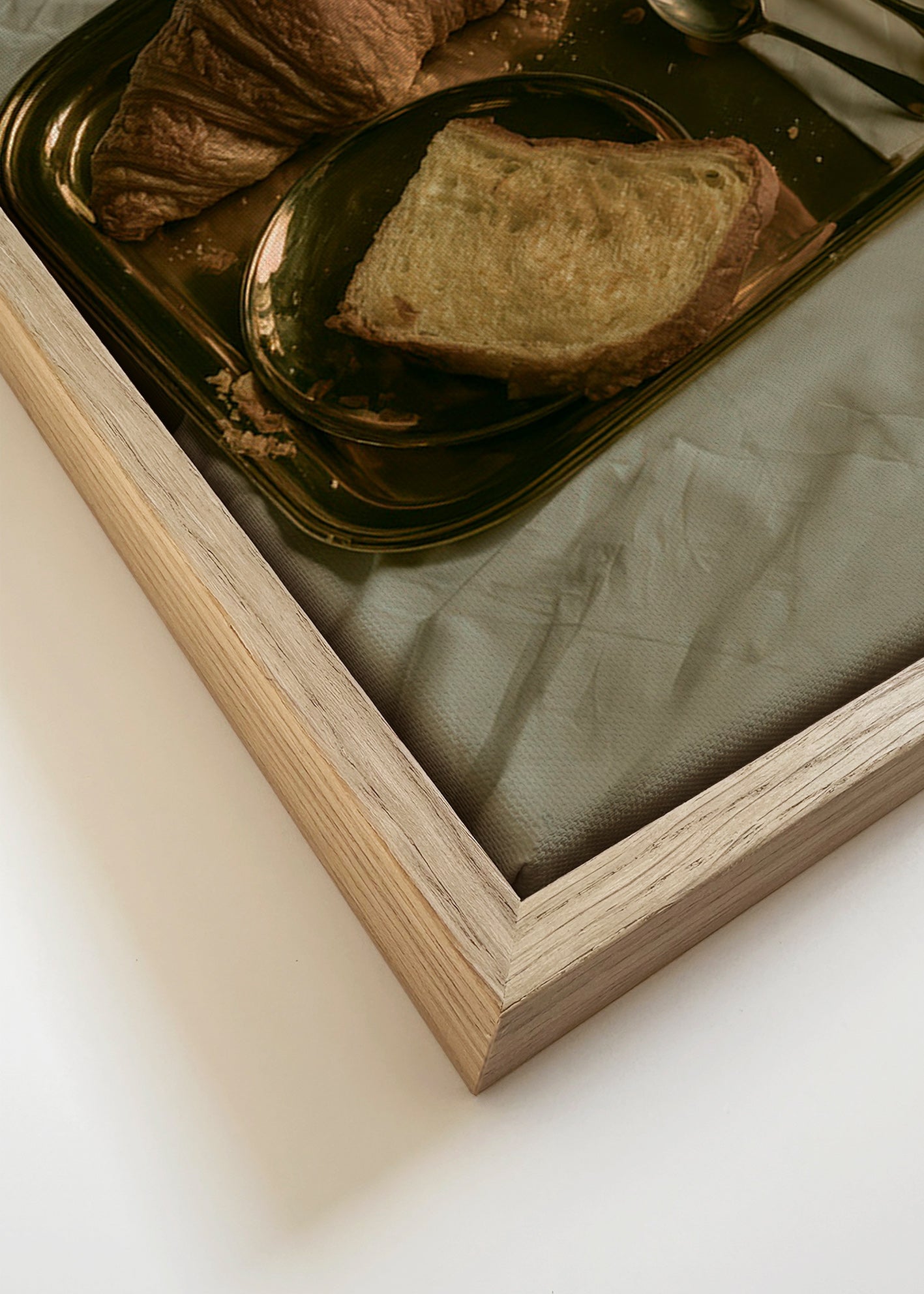 Cuadro de cocina con desayuno en bandeja – Canvas detail