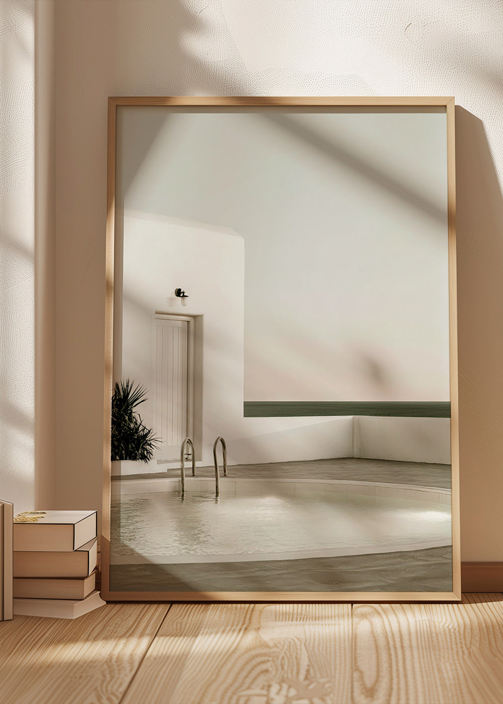 Fotografía de piscina minimalista y arquitectura blanca – Product1