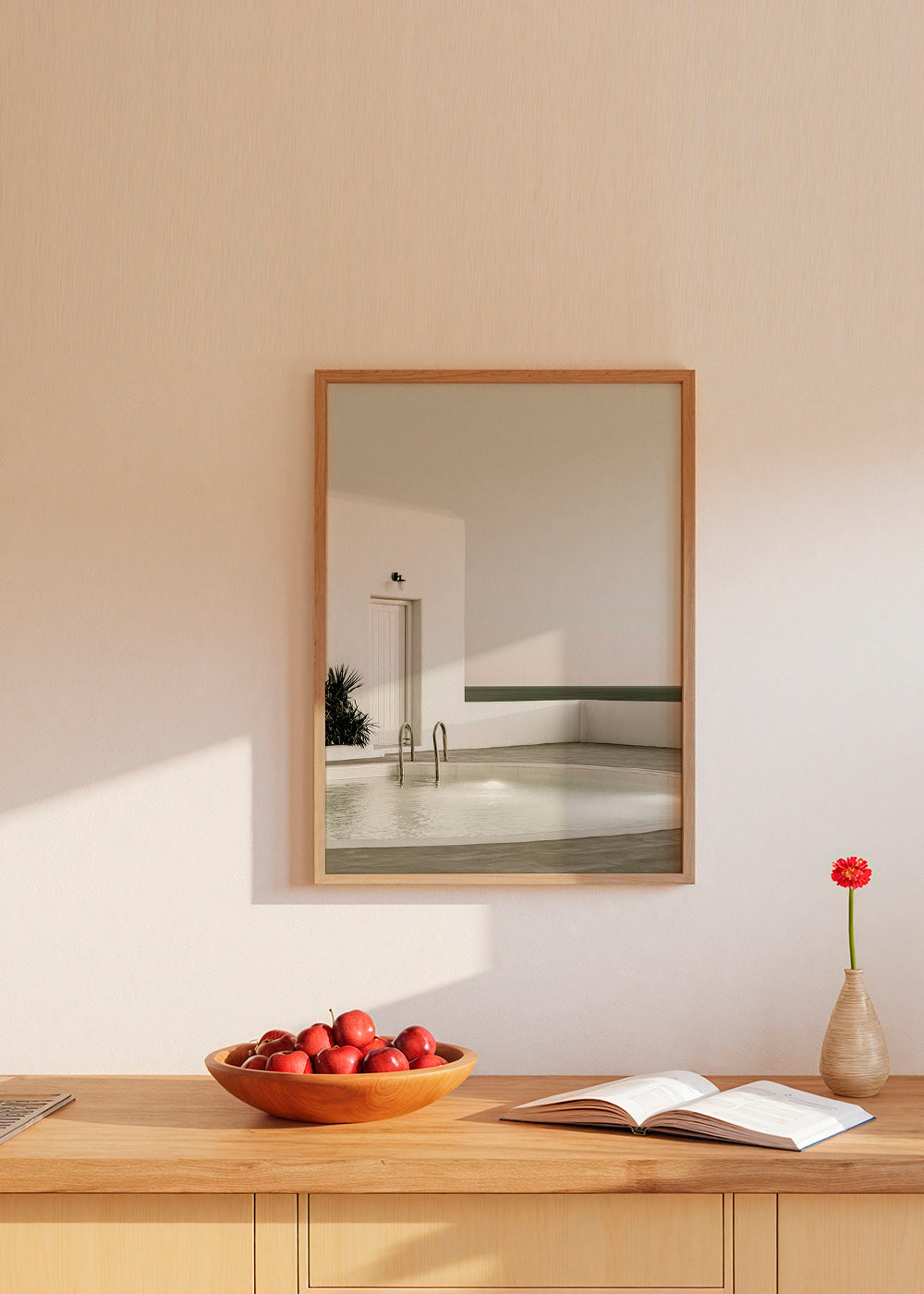 Fotografía de piscina minimalista y arquitectura blanca – Product3