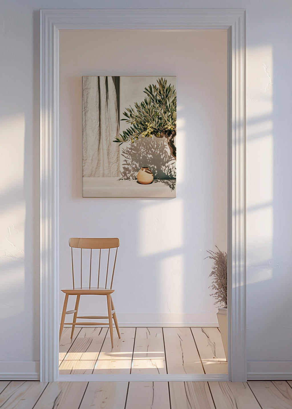 Lámina botánica rama de olivo – Canvas