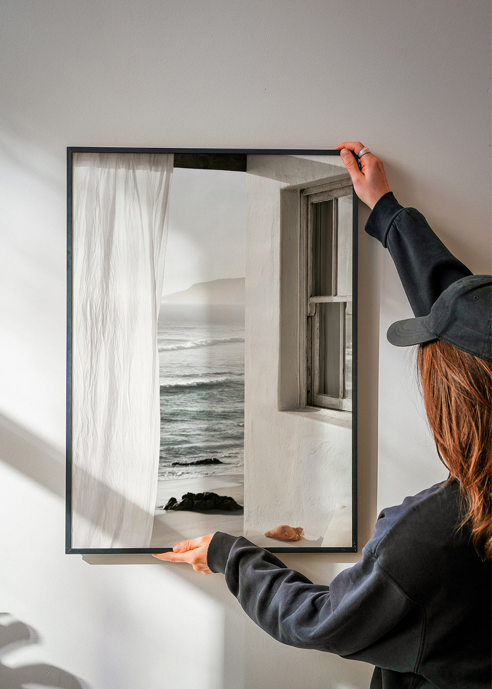 Cuadro de paisaje con ventana al mar – Product1