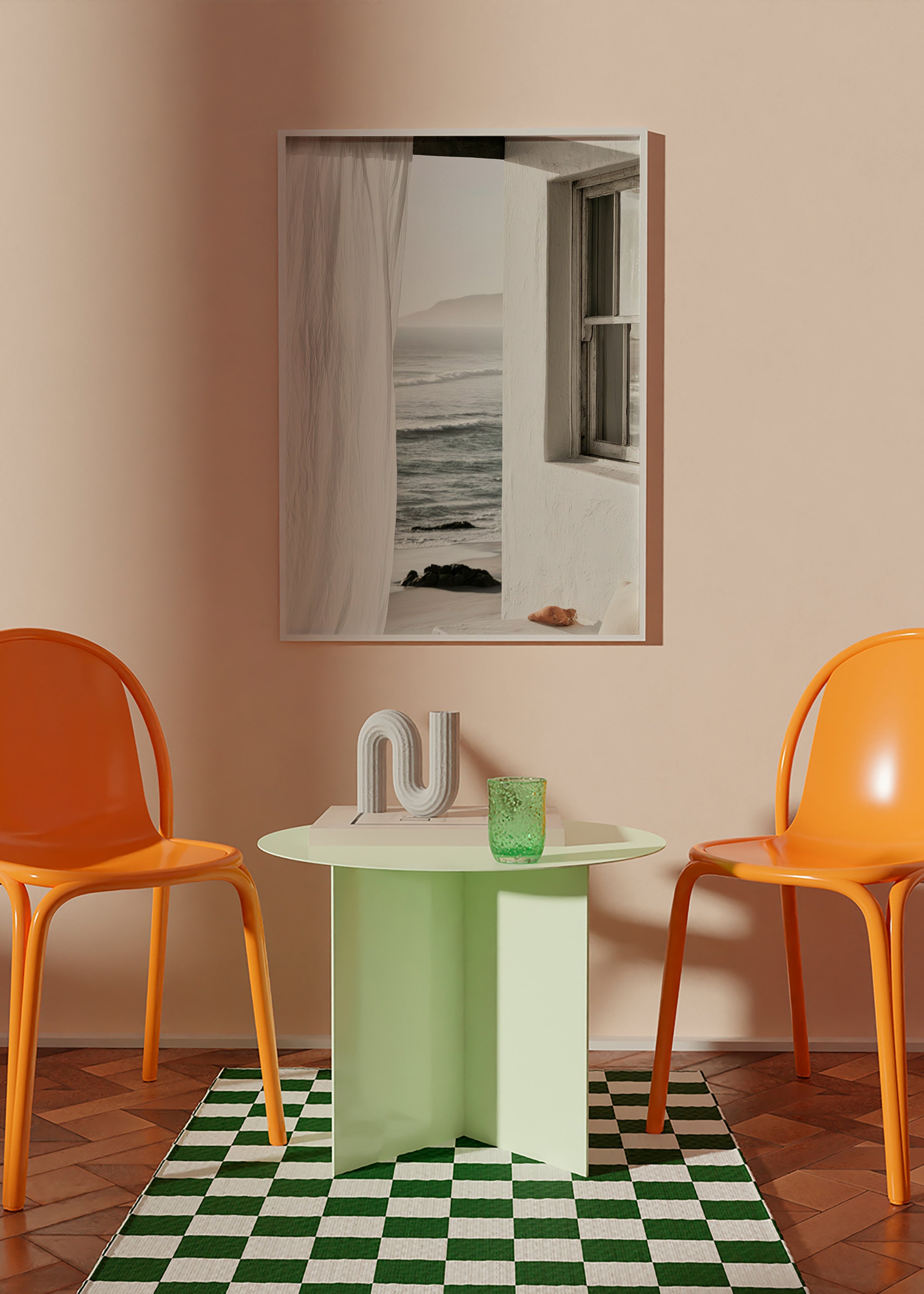 Cuadro de paisaje con ventana al mar – Product3