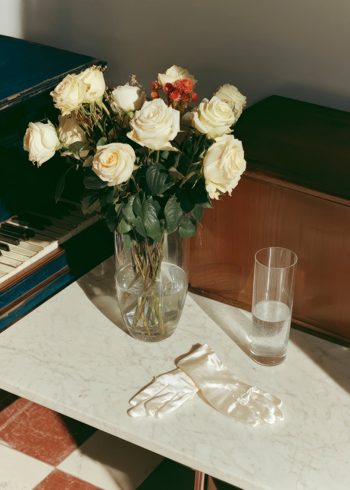 White Roses - Unframed art print