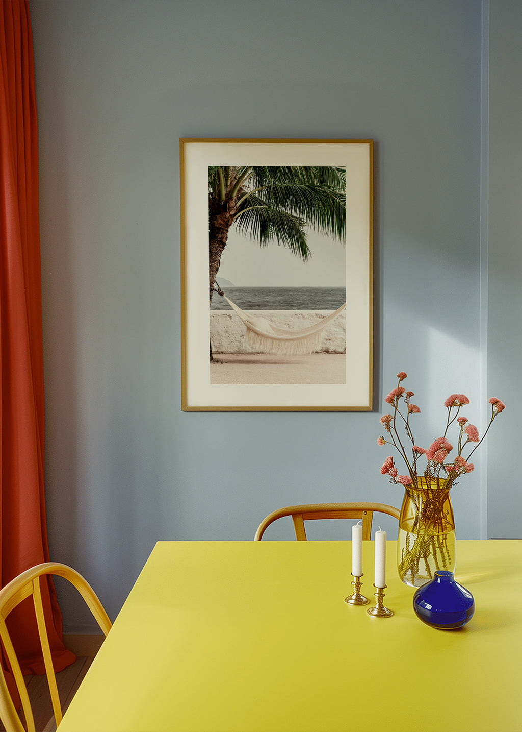 Cuadro de paisaje con hamaca y palmera – Product2
