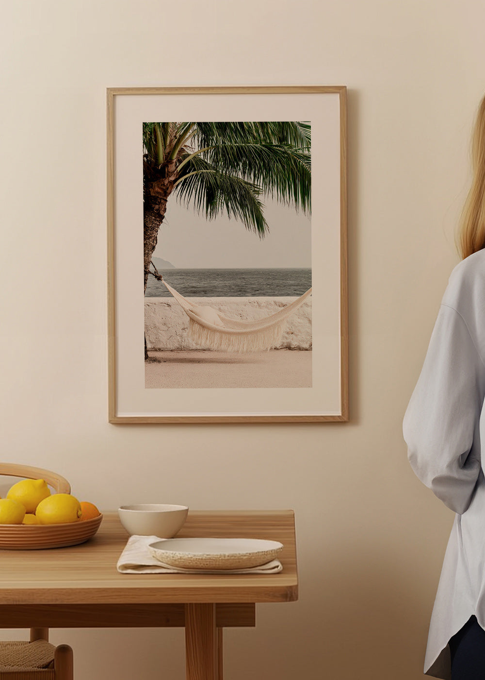 Cuadro de paisaje con hamaca y palmera – Product3
