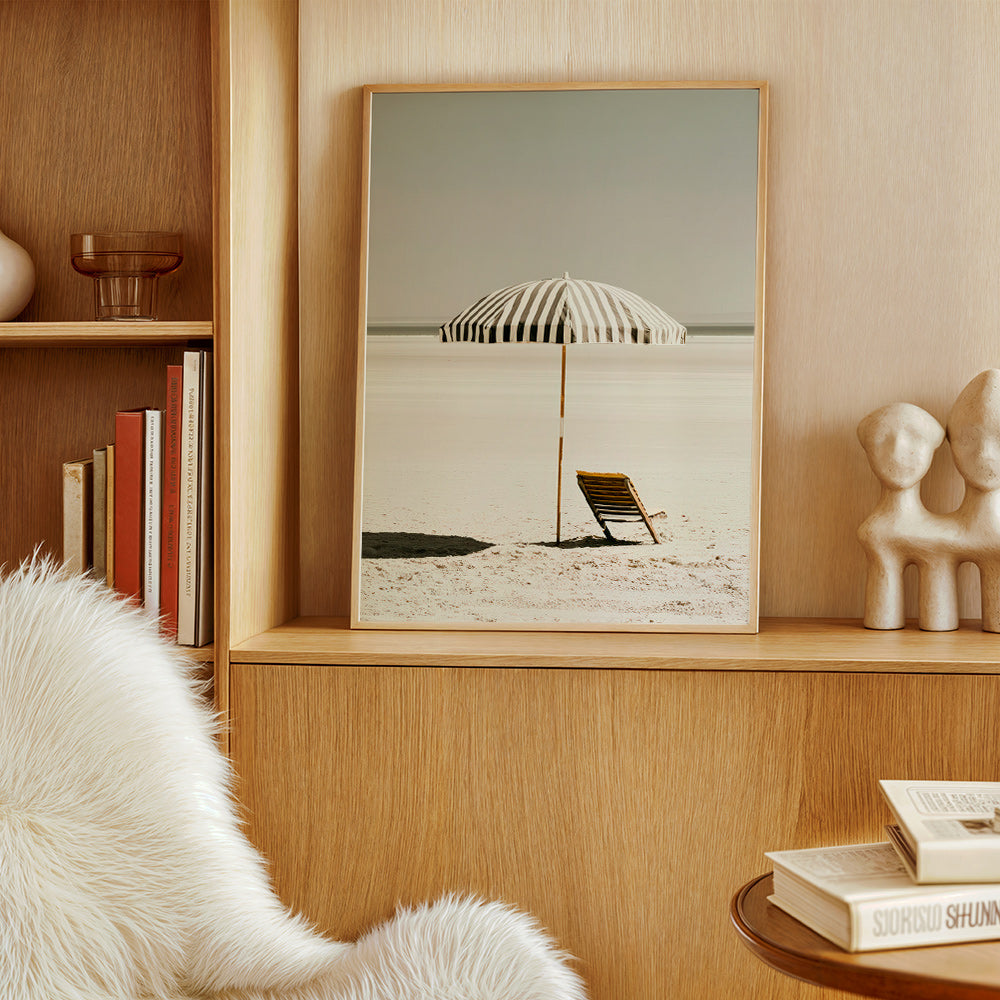 Cuadro de paisaje con parasol y tumbona – Product2