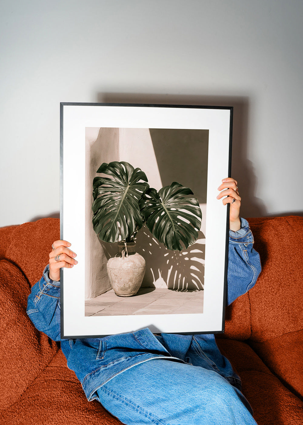 Lámina botánica Monstera en maceta – Product1