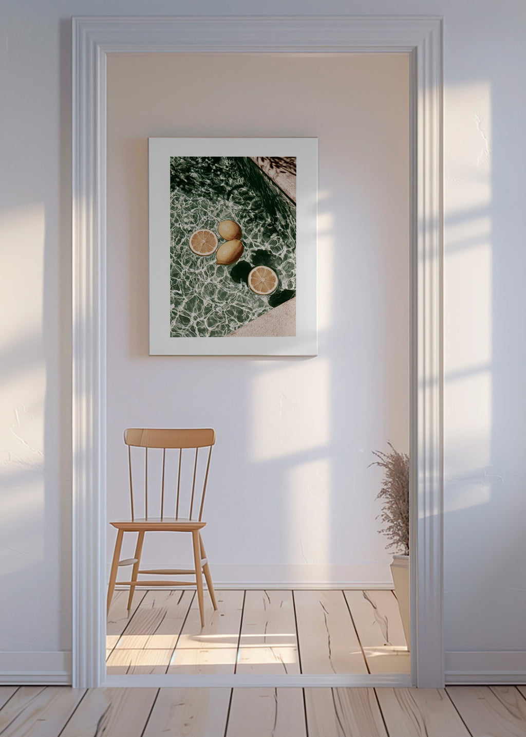 Cuadro de cocina Limones en piscina – Canvas