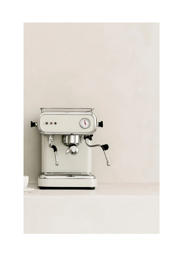 Cuadro de cocina Máquina de espresso crema minimal