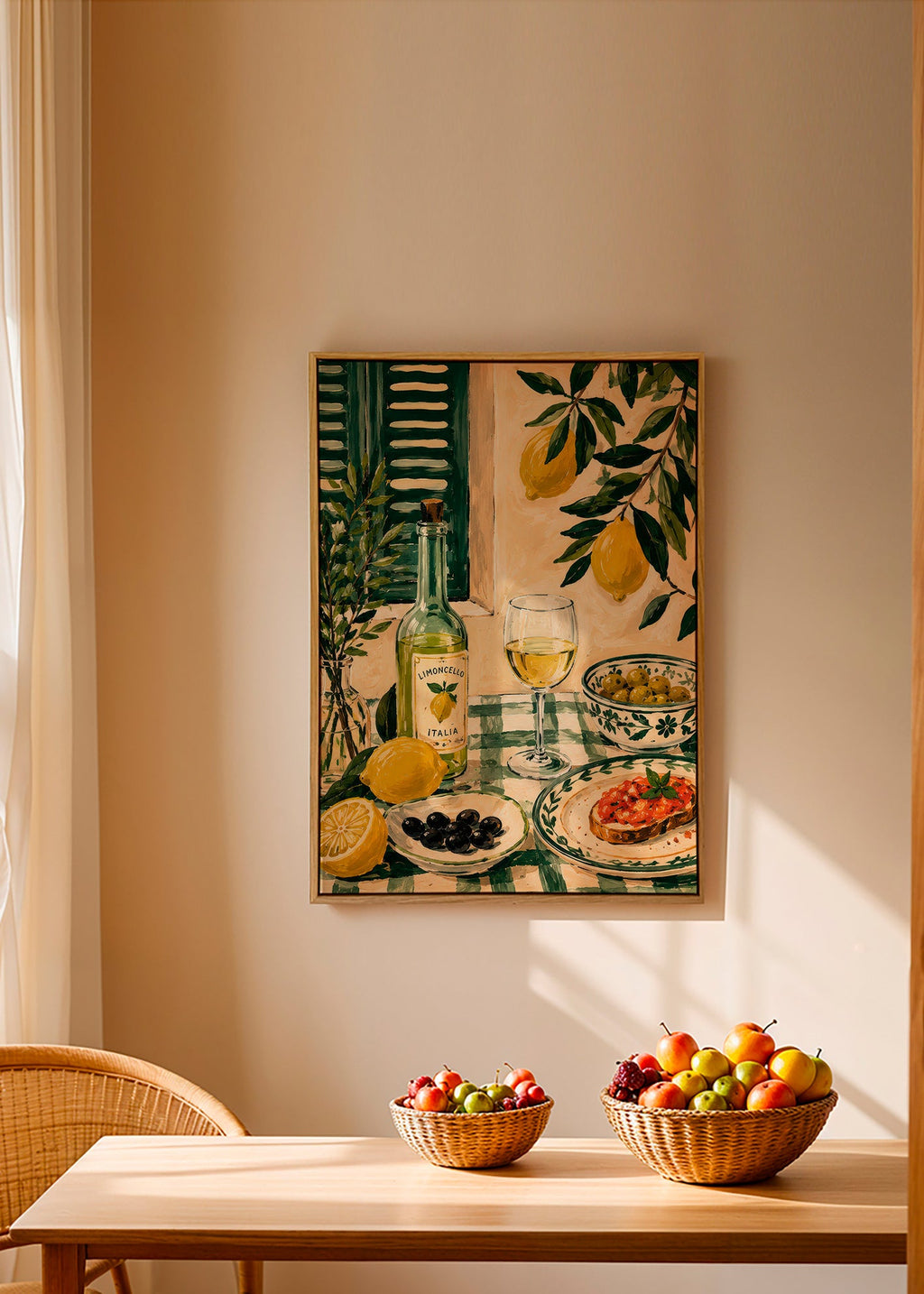 Cuadro de cocina con limones y limoncello – Canvas1
