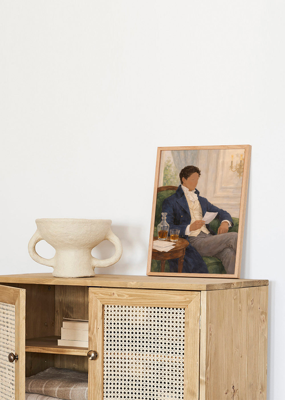 Cuadro vintage con caballero leyendo – Product3