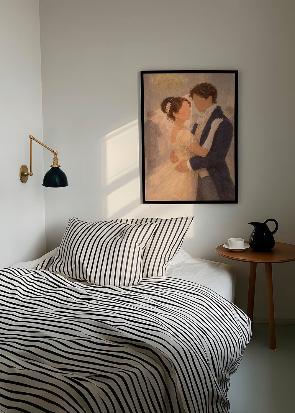 Ilustración de baile romántico en salón antiguo – Product3