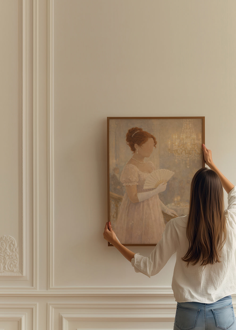 Ivory Ballroom - Framed poster in an interior