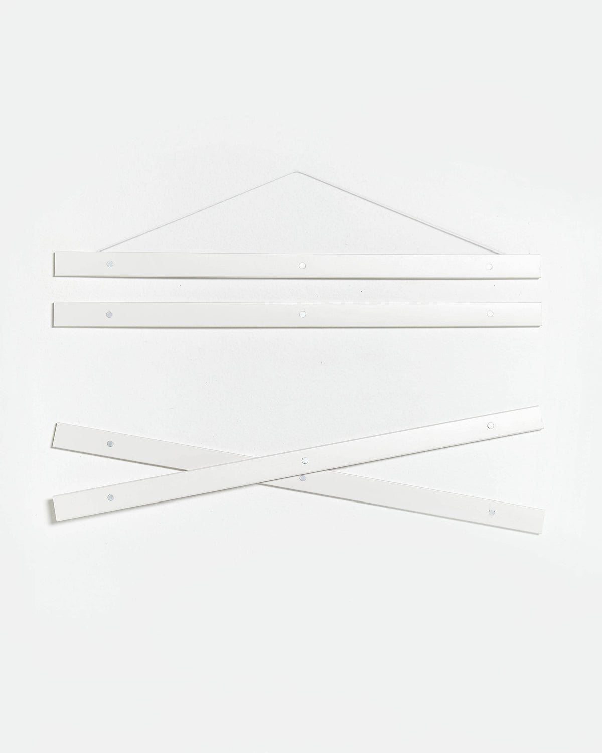 Colgador para póster de 40cm de madera y color blanco