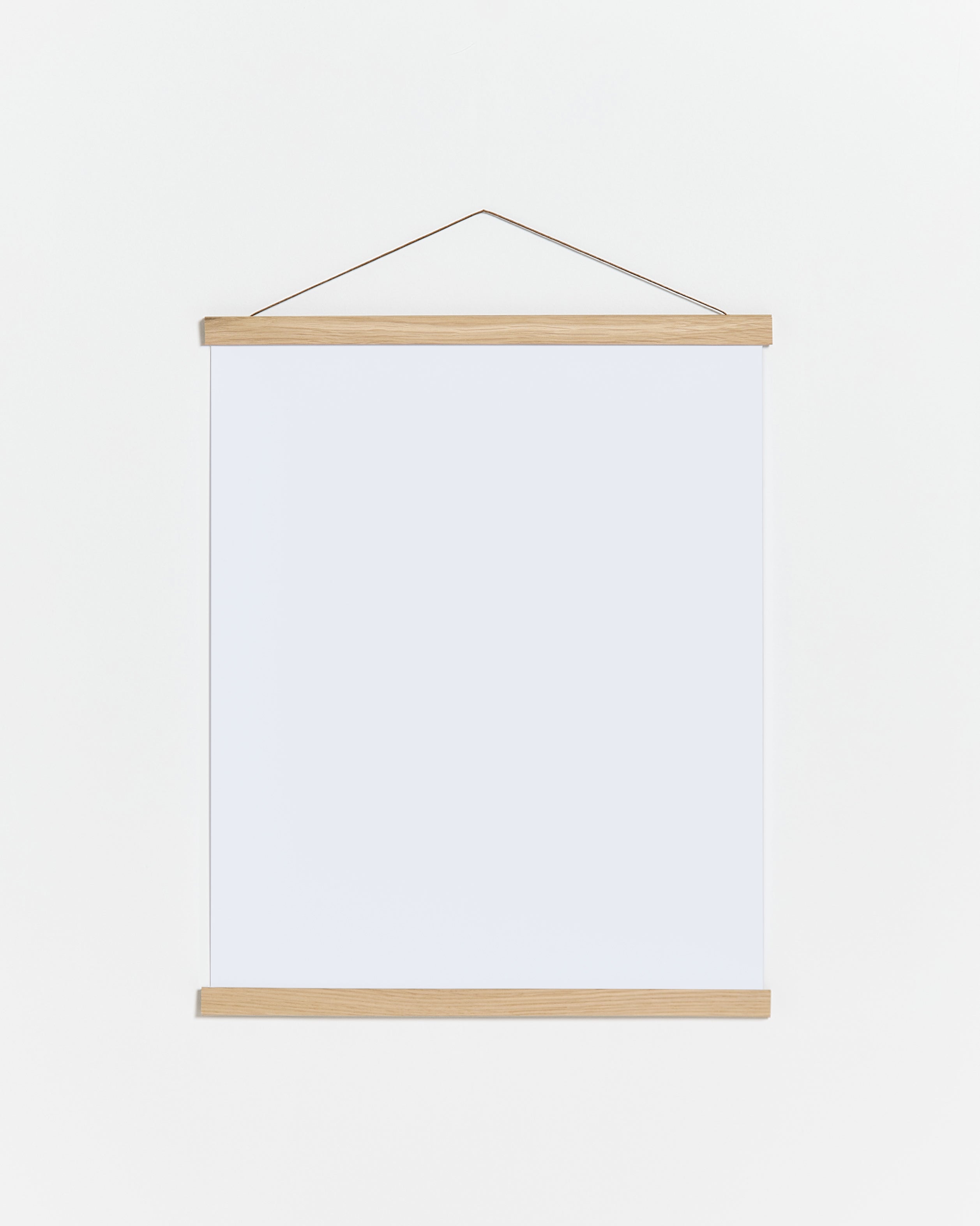 Colgador para póster de 20cm de madera y color roble