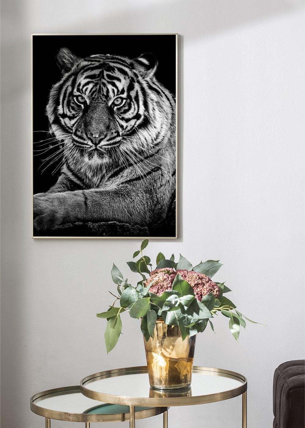 Lámina de un tigre - Cuadros modernos de animales – Artesta