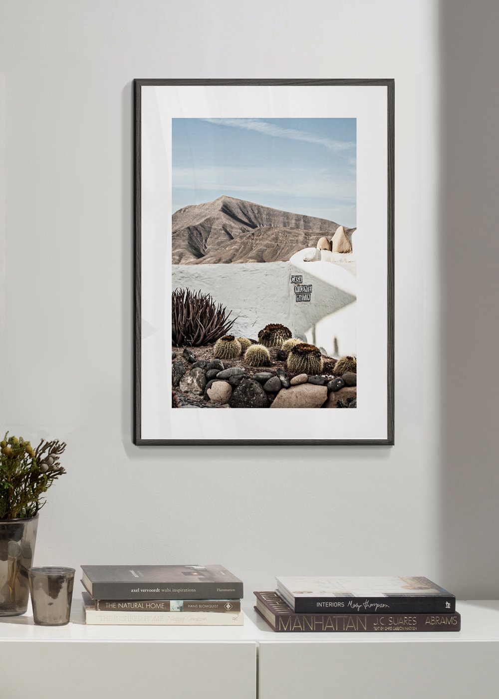 Marco blanco 50x70cm - Marcos para cuadros modernos – Artesta