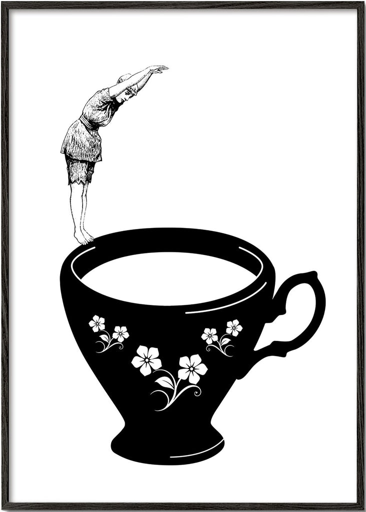 Dive in tea cup