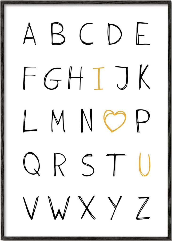 Alphabet I love you