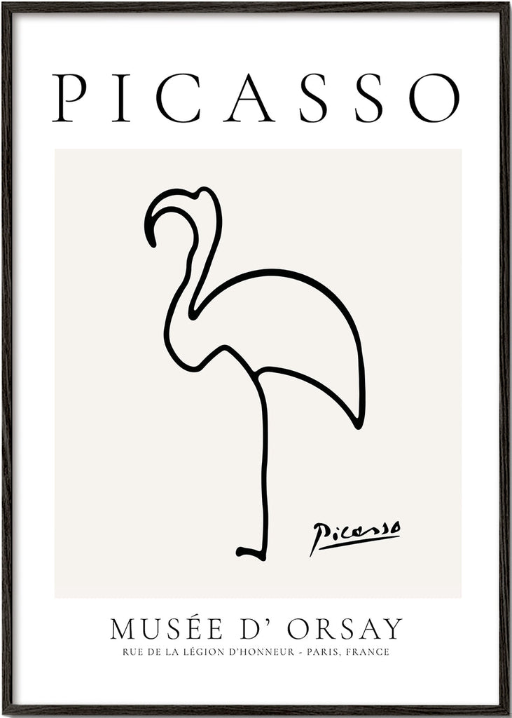 Pablo Picasso Animals Drawing Flamingo