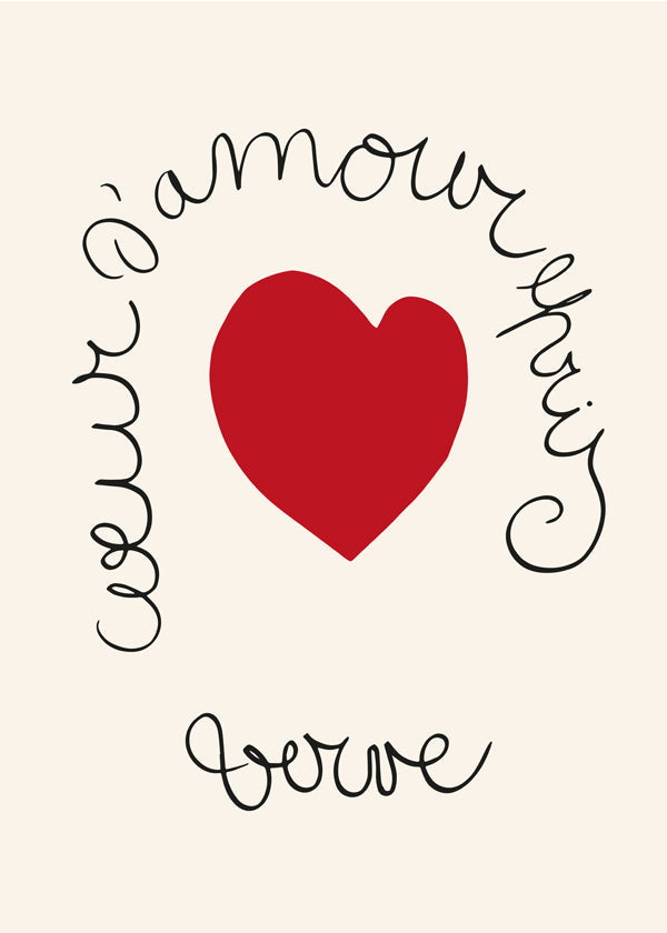 Henri Matisse "Coeur d'Amour Epris - Verve" love print