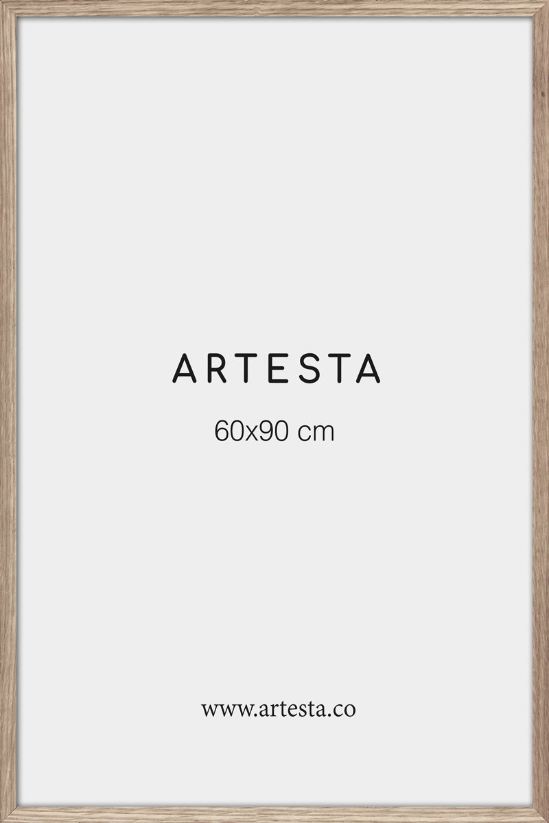 Marco color roble de madera 60x90cm - Marcos para cuadros modernos – Artesta
